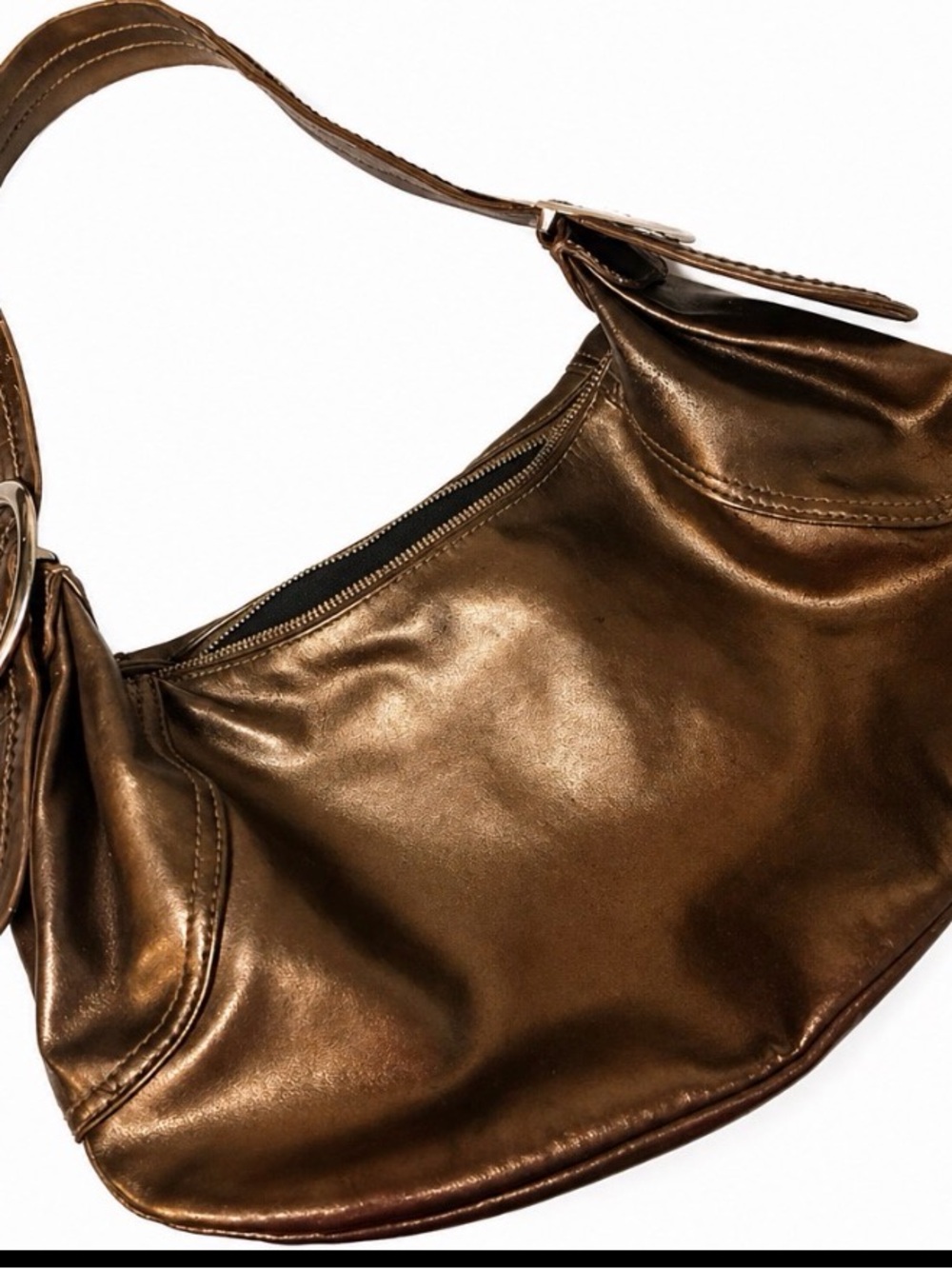 Liz Claiborne Metallic Bronze Shoulder Bag